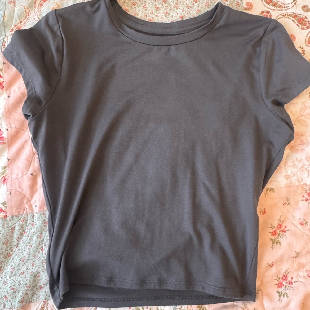Hollister Charcoal Short Sleeve Tee